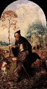 Jan Gossaert Mabuse St Anthony with a Donor oil painting artist